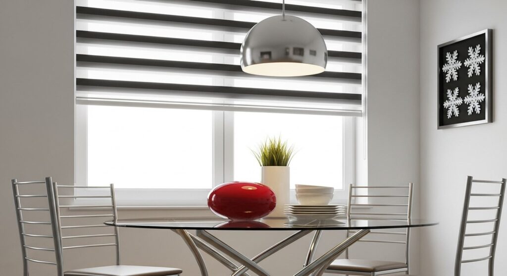 Living-comedor: qué cortina roller elegir según el uso