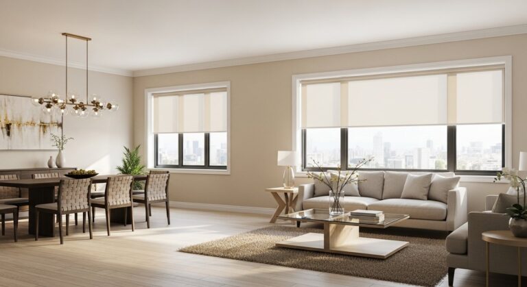 Cortina Roller Sun Screen – Premium instalada